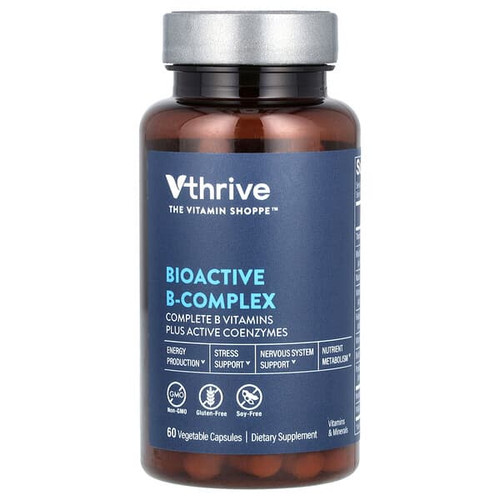 <img alt="Vthrive, Bioactive B-Complex, 60 Vegetable Capsules" title="Vthrive, Bioactive B-Complex, 60 Vegetable Capsules,766536061099"