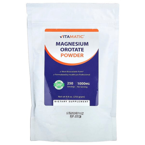<img alt="Vitamatic, Magnesium Orotate Powder, 8.8 oz (250 g)" title="Vitamatic, Magnesium Orotate Powder, 8.8 oz (250 g),810078476320"