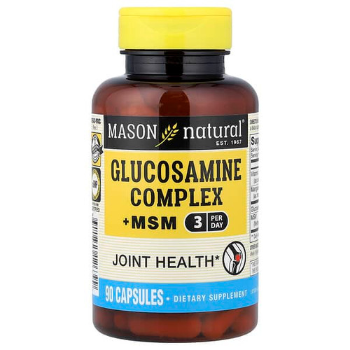 <img alt="Mason Natural, Glucosamine Complex + MSM, 90 Capsules" title="Mason Natural, Glucosamine Complex + MSM, 90 Capsules,311845126399"