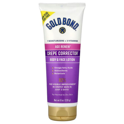 <img alt="Gold Bond, Age Renew, Crepe Corrector, Body & Face Lotion, For Normal to Dry Skin, 8 oz (226 g)" title="Gold Bond, Age Renew, Crepe Corrector, Body & Face Lotion, For Normal to Dry Skin, 8 oz (226 g),041167043653"