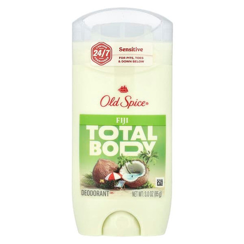 <img alt="Old Spice, Total Body, Deodorant Stick, Fiji , 3 oz (85 g)" title="Old Spice, Total Body, Deodorant Stick, Fiji , 3 oz (85 g),012044060605"