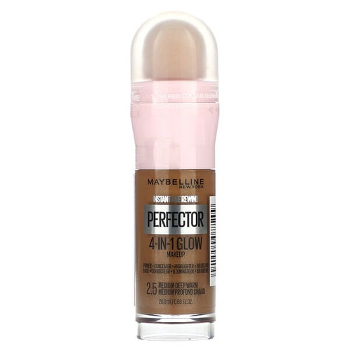 <img alt="Maybelline, Instant Age Rewind, Perfector 4-in-1 Glow Makeup, 2.5 Medium-Deep Warm, 0.68 fl oz (20 ml)" title="Maybelline, Instant Age Rewind, Perfector 4-in-1 Glow Makeup, 2.5 Medium-Deep Warm, 0.68 fl oz (20 ml),041554077209"