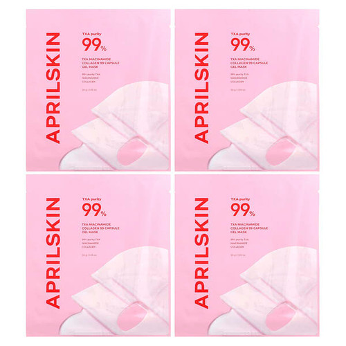 <img alt="April Skin, TXA Niacinamide Collagen 99 Capsule Gel Beauty Mask, 4 Sheets, 1.05 oz (30 g) Each" title="April Skin, TXA Niacinamide Collagen 99 Capsule Gel Beauty Mask, 4 Sheets, 1.05 oz (30 g) Each,8800256119639"