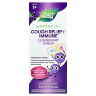 <img alt="Natures Way, Kids, Sambucus Cough Relief + Immune Syrup, Ages 1+, Elderberry, 4 fl oz (120 ml)" title="Natures Way, Kids, Sambucus Cough Relief + Immune Syrup, Ages 1+, Elderberry, 4 fl oz (120 ml),033674136713"