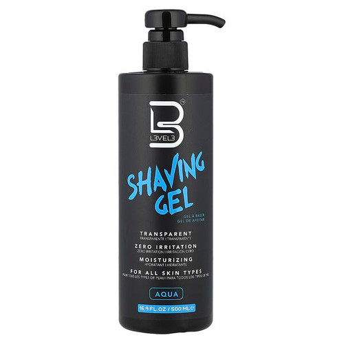 <img alt="Level 3, Shaving Gel, Aqua, 16.9 fl oz (500 ml)" title="Level 3, Shaving Gel, Aqua, 16.9 fl oz (500 ml),850018251143"
