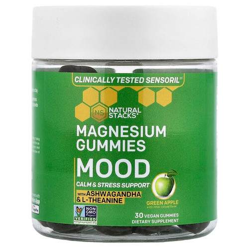<img alt="Natural Stacks, Magnesium Gummies, Mood, Green Apple, 30 Vegan Gummies" title="Natural Stacks, Magnesium Gummies, Mood, Green Apple, 30 Vegan Gummies,850038130152"