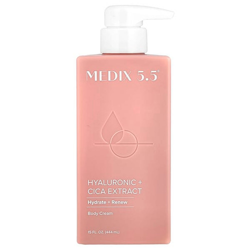 <img alt="Medix 5.5, Body Cream, Hyaluronic + Cica Extract, 15 fl oz (444 ml)" title="Medix 5.5, Body Cream, Hyaluronic + Cica Extract, 15 fl oz (444 ml),810400030558"