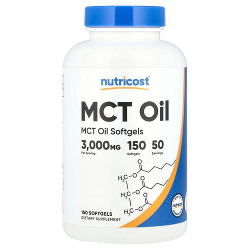 <img alt="Nutricost, MCT Oil, 150 Softgels (1,000 mg per Softgel)" title="Nutricost, MCT Oil, 150 Softgels (1,000 mg per Softgel),857077008671"