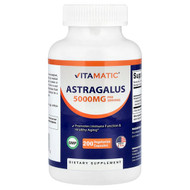 <img alt="Vitamatic, Astragalus, 5,000 mg, 200 Vegetarian Capsules" title="Vitamatic, Astragalus, 5,000 mg, 200 Vegetarian Capsules,810078475026"
