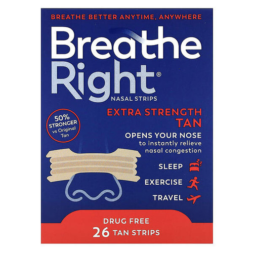 <img alt="Breathe Right, Nasal Strips, Tan, 26 Strips" title="Breathe Right, Nasal Strips, Tan, 26 Strips,810071800023"