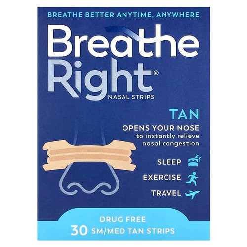 <img alt="Breathe Right, Nasal Strips, Small-Medium, 30 Tan Strips" title="Breathe Right, Nasal Strips, Small-Medium, 30 Tan Strips,810071800061"