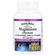 <img alt="Natural Factors, Stress-Relax, Nighttime Magnesium Glycinate With Melatonin, GABA & L-Theanine, 60 Capsules" title="Natural Factors, Stress-Relax, Nighttime Magnesium Glycinate With Melatonin, GABA & L-Theanine, 60 Capsules,068958035307"