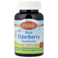 <img alt="Carlson, Kids Black Elderberry Gummies + Vitamin C & Zinc, Natural Berry, 60 Vegetarian Gummies" title="Carlson, Kids Black Elderberry Gummies + Vitamin C & Zinc, Natural Berry, 60 Vegetarian Gummies,088395488306"