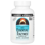 <img alt="Source Naturals, Daily Essential Enzymes, 500 mg, 120 Vegetarian Capsules" title="Source Naturals, Daily Essential Enzymes, 500 mg, 120 Vegetarian Capsules,021078013020"