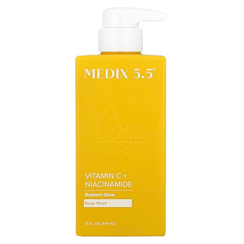 <img alt="Medix 5.5, Body Wash, Radiant Glow, Vitamin C + Niacinamide, 15 fl oz (444 ml)" title="Medix 5.5, Body Wash, Radiant Glow, Vitamin C + Niacinamide, 15 fl oz (444 ml),810400039957"