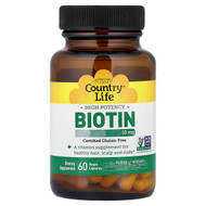 <img alt="Country Life, Biotin, High Potency, 10 mg, 60 Vegan Capsules" title="Country Life, Biotin, High Potency, 10 mg, 60 Vegan Capsules,015794065074"