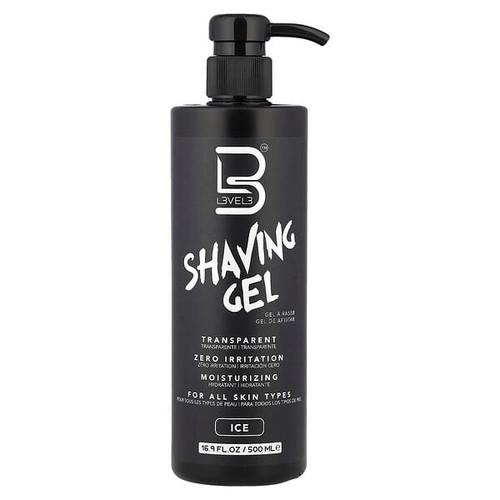 <img alt="Level 3, Shaving Gel, Ice, 16.9 fl oz (500 ml)" title="Level 3, Shaving Gel, Ice, 16.9 fl oz (500 ml),850018251501"