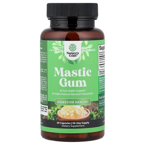 <img alt="Natures Craft, Mastic Gum, 60 Capsules (500 mg per Capsule)" title="Natures Craft, Mastic Gum, 60 Capsules (500 mg per Capsule),810172621893"