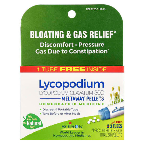 <img alt="Boiron, Lycopodium, Meltaway Pellets, 30C, 3 Tubes, 80 Pellets Each" title="Boiron, Lycopodium, Meltaway Pellets, 30C, 3 Tubes, 80 Pellets Each,306969318744"
