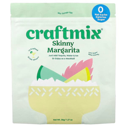 <img alt="Craftmix, Skinny Margarita, 12 Packets, 0.11 oz (3 g) Each" title="Craftmix, Skinny Margarita, 12 Packets, 0.11 oz (3 g) Each,850050635130"