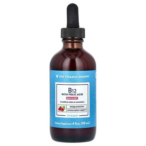 <img alt="The Vitamin Shoppe, Vitamin B12 with Folic Acid, Raspberry, 4 fl oz (118 ml)" title="The Vitamin Shoppe, Vitamin B12 with Folic Acid, Raspberry, 4 fl oz (118 ml),766536018154"