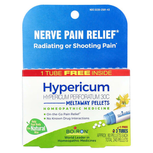 <img alt="Boiron, Hypericum Perforatum, 30C, 3 Tubes, 80 Meltaway Pellets Each" title="Boiron, Hypericum Perforatum, 30C, 3 Tubes, 80 Meltaway Pellets Each,306969258149"