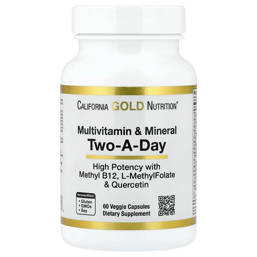 <img alt="California Gold Nutrition, Multivitamin and Mineral with Methyl B12, Vitamin C, L-MethylFolate and Quercetin, Two-A-Day, 60 Veggie Capsules" title="California Gold Nutrition, Multivitamin and Mineral with Methyl B12, Vitamin C, L-MethylFolate and Quercetin, Two-A-Day, 60 Veggie Capsules,898220019908"