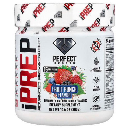 <img alt="PERFECT Sports, iPrep, Advanced Pre-Workout, Fruit Punch, 10.6 oz (300 g)" title="PERFECT Sports, iPrep, Advanced Pre-Workout, Fruit Punch, 10.6 oz (300 g),699097754844"