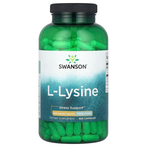 <img alt="Swanson Vitamins, L-Lysine, 500 mg, 300 Capsules" title="Swanson Vitamins, L-Lysine, 500 mg, 300 Capsules,087614012698"
