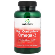 <img alt="Swanson Vitamins, Omega-3, High Concentrate , 120 Mini Softgels" title="Swanson Vitamins, Omega-3, High Concentrate , 120 Mini Softgels,087614170954"