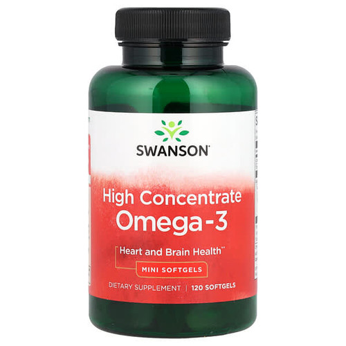 <img alt="Swanson Vitamins, Omega-3, High Concentrate , 120 Mini Softgels" title="Swanson Vitamins, Omega-3, High Concentrate , 120 Mini Softgels,087614170954"