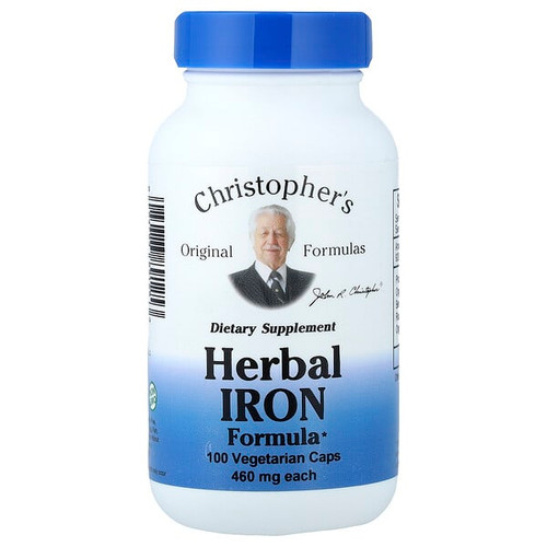 <img alt="Christophers Original Formulas, Herbal Iron Formula, 100 Vegetarian Caps" title="Christophers Original Formulas, Herbal Iron Formula, 100 Vegetarian Caps,084783891253"
