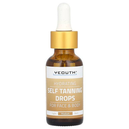 <img alt="YEOUTH, Hydrating Self Tanning Drops, For Face & Body, Medium, 1 fl oz (30 ml)" title="YEOUTH, Hydrating Self Tanning Drops, For Face & Body, Medium, 1 fl oz (30 ml),671315017306"