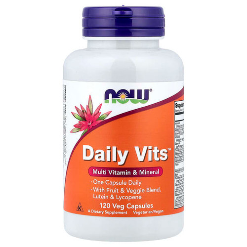 <img alt="Now Foods, Daily Vits, Multi Vitamin & Mineral, 120 Veg Capsules" title="Now Foods, Daily Vits, Multi Vitamin & Mineral, 120 Veg Capsules,733739037763"