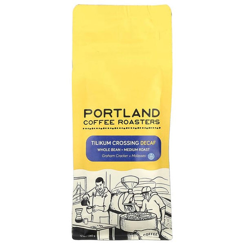 <img alt="Portland Coffee Roasters, Tilikum Crossing, Whole Bean, Medium Roast, Decaf, 12 oz (340 g)" title="Portland Coffee Roasters, Tilikum Crossing, Whole Bean, Medium Roast, Decaf, 12 oz (340 g),645264401578"