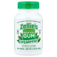 <img alt="Zellies, Dental Gum, Spearmint, 100 Pieces" title="Zellies, Dental Gum, Spearmint, 100 Pieces,851278001035"