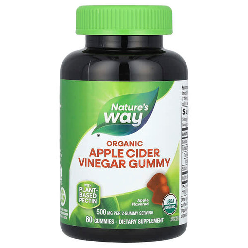 <img alt="Natures Way, Organic Apple Cider Vinegar Gummies, Apple, 60 Gummies (250 mg per Gummy)" title="Natures Way, Organic Apple Cider Vinegar Gummies, Apple, 60 Gummies (250 mg per Gummy),033674137529"