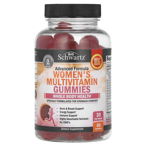 <img alt="BioSchwartz, Womens Multivitamin Gummies, Advanced Formula, 60 Gummies" title="BioSchwartz, Womens Multivitamin Gummies, Advanced Formula, 60 Gummies,850013512355"
