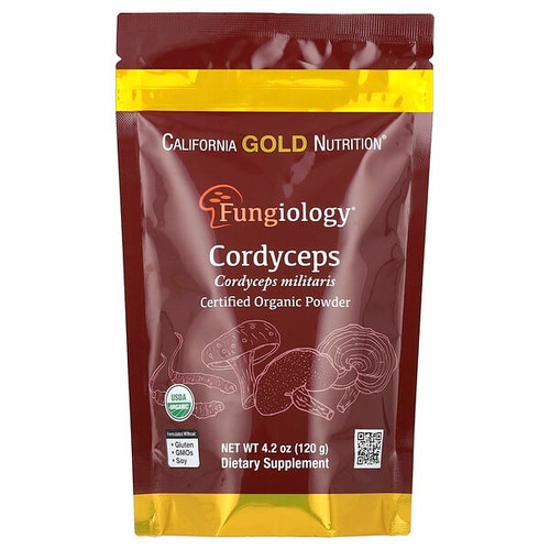 <img alt="California Gold Nutrition, Fungiology, Certified Organic Cordyceps Militaris Powder, 4.2 oz (120 g)" title="California Gold Nutrition, Fungiology, Certified Organic Cordyceps Militaris Powder, 4.2 oz (120 g),898220023899"