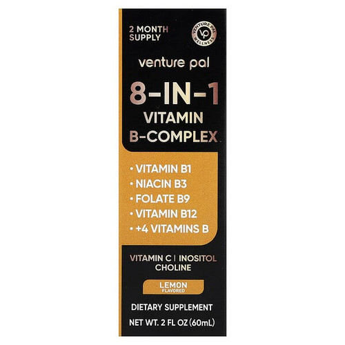 <img alt="Venture Pal, 8-in-1 Vitamin B Complex, Lemon, 2 fl oz (60 ml)" title="Venture Pal, 8-in-1 Vitamin B Complex, Lemon, 2 fl oz (60 ml),850071481891"