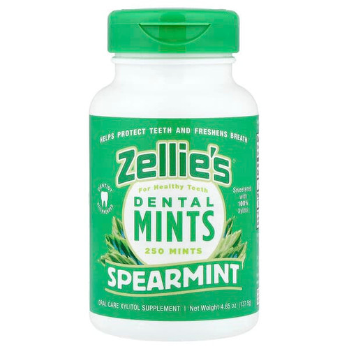 <img alt="Zellies, Dental Mints, Spearmint, 250 Pieces" title="Zellies, Dental Mints, Spearmint, 250 Pieces,851278001110"