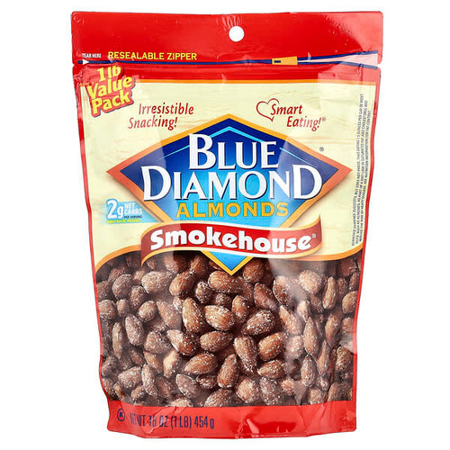 <img alt="Blue Diamond, Smokehouse, Almonds, 16 oz (454 g)" title="Blue Diamond, Smokehouse, Almonds, 16 oz (454 g),041570030837"