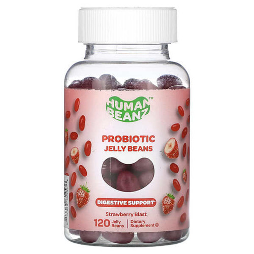 <img alt="Human Beanz, Probiotic Jelly Beans, Strawberry Blast, 120 Jelly Beans (0.5 Billion CFU per Jelly Bean)" title="Human Beanz, Probiotic Jelly Beans, Strawberry Blast, 120 Jelly Beans (0.5 Billion CFU per Jelly Bean),810048612536"