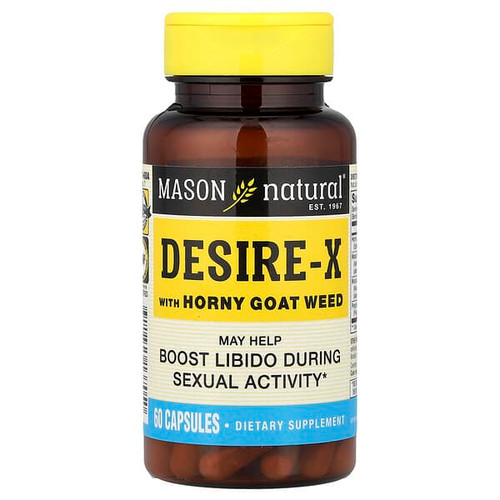 <img alt="Mason Natural, Desire-X with Horny Goat Weed, 60 Capsules" title="Mason Natural, Desire-X with Horny Goat Weed, 60 Capsules,311845137050"