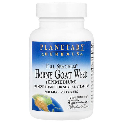<img alt="Planetary Herbals, Full Spectrum Horny Goat Weed, 90 Tablets" title="Planetary Herbals, Full Spectrum Horny Goat Weed, 90 Tablets,021078104827"