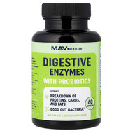 <img alt="MAV Nutrition, Digestive Enzymes with Probiotics, 60 Capsules" title="MAV Nutrition, Digestive Enzymes with Probiotics, 60 Capsules,850018273039"
