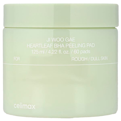 <img alt="Celimax, Ji Woo GAE Heartleaf BHA Peeling Pad, 60 Pads, 4.22 fl oz (125 ml)" title="Celimax, Ji Woo GAE Heartleaf BHA Peeling Pad, 60 Pads, 4.22 fl oz (125 ml),8809463992615"