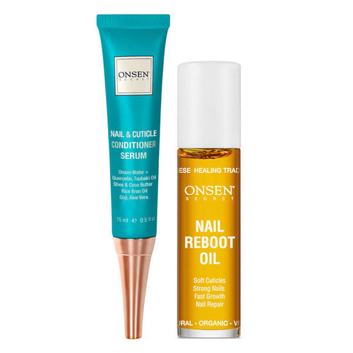 <img alt="Onsen Secret, Nail & Cuticle Conditioner Serum & Nail Reboot Oil Kit, 2 Piece Kit" title="Onsen Secret, Nail & Cuticle Conditioner Serum & Nail Reboot Oil Kit, 2 Piece Kit,608374843300"