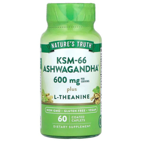 <img alt="Natures Truth, KSM-66 Ashwagandha Plus L-Theanine, 60 Coated Caplets" title="Natures Truth, KSM-66 Ashwagandha Plus L-Theanine, 60 Coated Caplets,840093123503"
