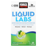 <img alt="Force Factor, Liquid Labs, Rapid Hydration Electrolyte Drink Mix, Lemon-Lime, 20 Stick Packs, 0.25 oz (7 g) Each" title="Force Factor, Liquid Labs, Rapid Hydration Electrolyte Drink Mix, Lemon-Lime, 20 Stick Packs, 0.25 oz (7 g) Each,818594019410"